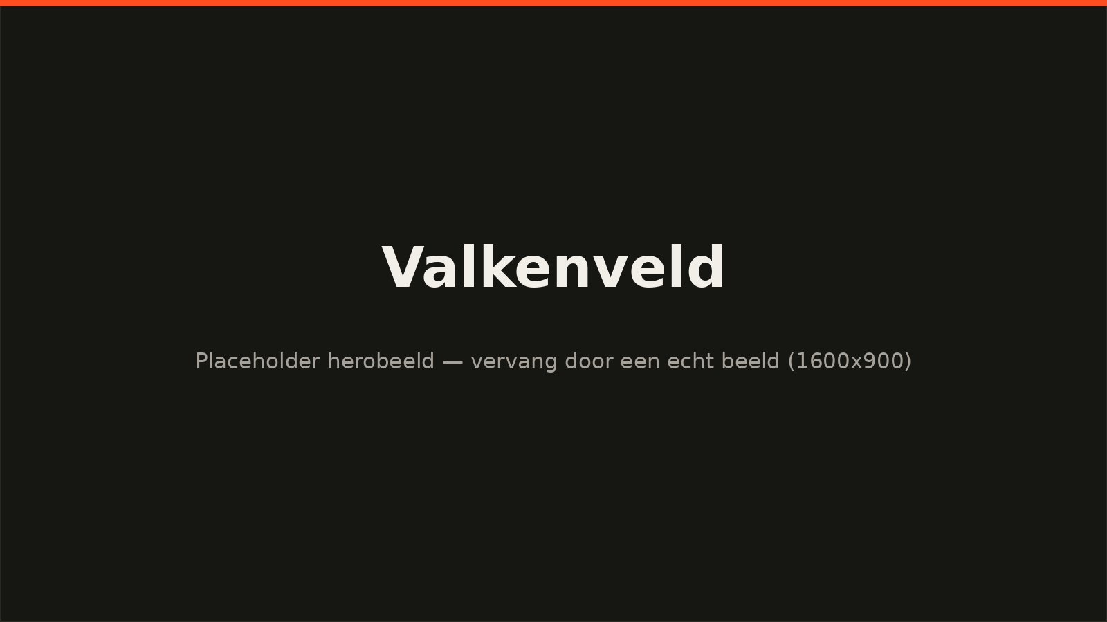 Sfeerbeeld van het project voor Valkenveld
